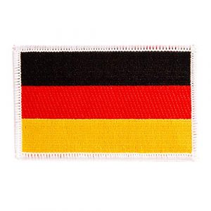 Desert Cactus Airsoft Morale Patch 1 Germany Flag Patch Single 3.5Wx2.25H Iron On Sew Embroidered Tactical Morale Back Pack Hat Bags (Single Patch)