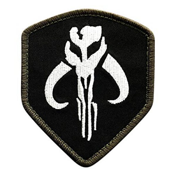 Miltacusa Airsoft Morale Patch 1 Hook Mandalorian Bounty Hunter Boba Fett Shield Patch SW01