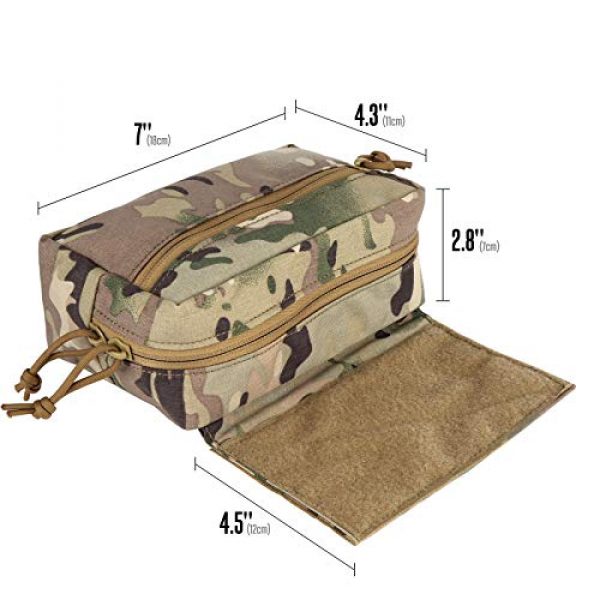 LIVANS Tactical Pouch 5 LIVANS Tactical Drop Dump Pouch with Hook and Loop, Mag Recovery Bag Tactical Vest Carrier Tool Bag for Airsoft JPC CPC AVS Tactical Vest
