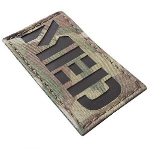 Tactical Freaky Airsoft Morale Patch 1 IR Multicam Infrared MED Medical EMS 3.5x2 Tactical Morale Hook&Loop Patch