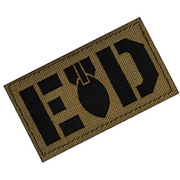 ODSP Airsoft Morale Patch 4 Reflective EOD Patch Explosive Ordnance Disposal Bomb Squad Military Patches Tactical Morale Embroidered Badges Hook and Loop Patch 3.15 x 1.97 inch 2 Pack