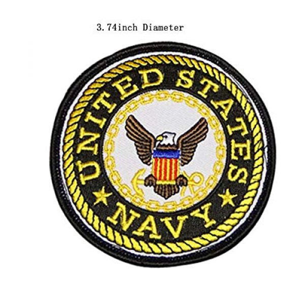 ODSP Airsoft Morale Patch 3 Top Gun Patches Set United Sates Navy Fighter Weapons School, American Flag, CV-61 USS Ranger 100 Centurion, Tom Cat, Pete Mitchell Maverick, VF-1 Embroidered Morale Patch Hook Loop Backing 9PC