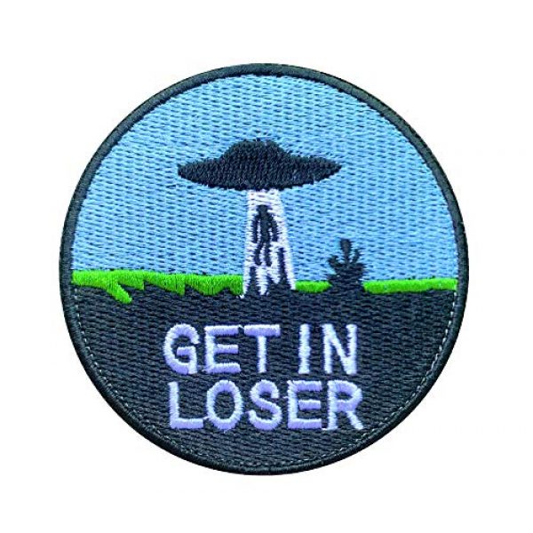 Antrix Airsoft Morale Patch 1 Antrix Get in Loser Military Badge Emblem Patch Hook & Loop Tactical Funny Patch -Dia.3.15"