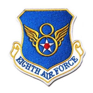 Tactical Embroidery Patch Airsoft Morale Patch 1 8th Eighth Air Force Embroidery Patch Military Tactical Morale Patch Badges Emblem Applique Hook Patches for Clothes Backpack Accessories
