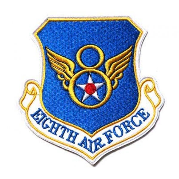 Tactical Embroidery Patch Airsoft Morale Patch 1 8th Eighth Air Force Embroidery Patch Military Tactical Morale Patch Badges Emblem Applique Hook Patches for Clothes Backpack Accessories