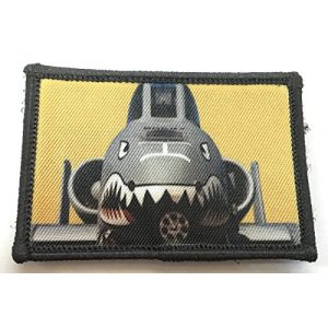 RedheadedTshirts Airsoft Morale Patch 1 A10 Warthog Thunderbolt Morale Patch. Perfect for your Tactical Military Army Gear, Backpack, Operator Baseball Cap, Plate Carrier or Vest. 2x3" Hook Patch. Made in the USA