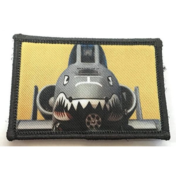 RedheadedTshirts Airsoft Morale Patch 1 A10 Warthog Thunderbolt Morale Patch. Perfect for your Tactical Military Army Gear, Backpack, Operator Baseball Cap, Plate Carrier or Vest. 2x3" Hook Patch. Made in the USA