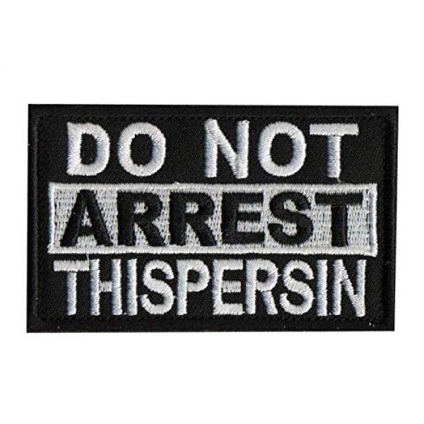 Tactical Embroidery Patch Airsoft Morale Patch 1 Do Not Aarrest This Person Tactical Embroidery Patch Hook & Loop Morale Patch Military Patch for Clothing Accessory Backpack Armband