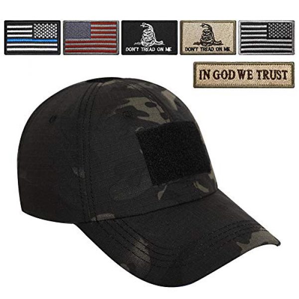 STARTAIKE Airsoft Morale Patch 6 STARTAIKE Bundle 6 Pcs Tactical Military Velcro Morale Patch Set USA Flag Full Embroidered Appliques for Caps Bags Jacket Uniforms