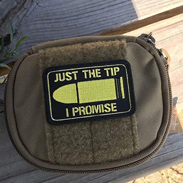Violent Little Machine Shop Airsoft Morale Patch 2 "Just The Tip I Promise" Morale Patch by Violent Little - Embroidered Velcro