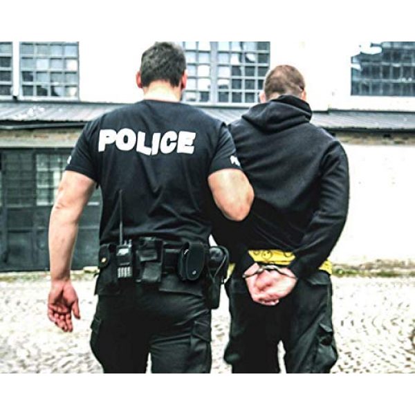 Easyinsmile Tactical Pouch 7 Easyinsmile Handcuff Case Universal Quick Release Black Nylon Handcuff Holder with Secure Snap and Belt Loop Law Enforcement Military Standard Handcuff Pouch