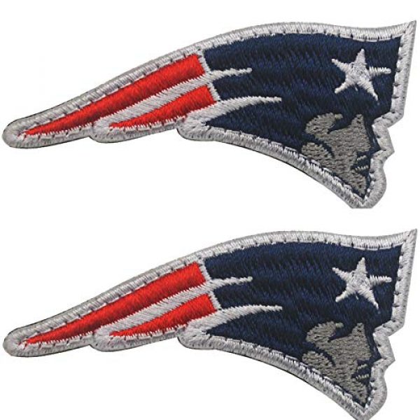 ODSP Airsoft Morale Patch 1 Football Team Logo Patches Embroidered Military Morale Tactical Patch with Hook and Loop Fasteners Backing Emblem Badges 2.76" x 1.38" 2PCS
