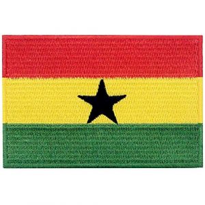 EmbTao Airsoft Morale Patch 1 EmbTao Ghana Flag Patch Embroidered National Morale Applique Iron On Sew On Ghanaian Emblem