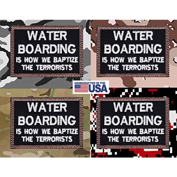 Tactical Patch Works Airsoft Morale Patch 4 Water Boarding Is How We Baptize The Terrorists Patch