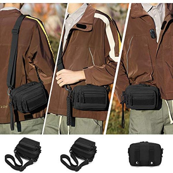 Huntvp Tactical Pouch 7 Huntvp Tactical Utility MOLLE Pouch Outdoor Casual Messenger Bag Military Waist Belt Bag Pack Handbag