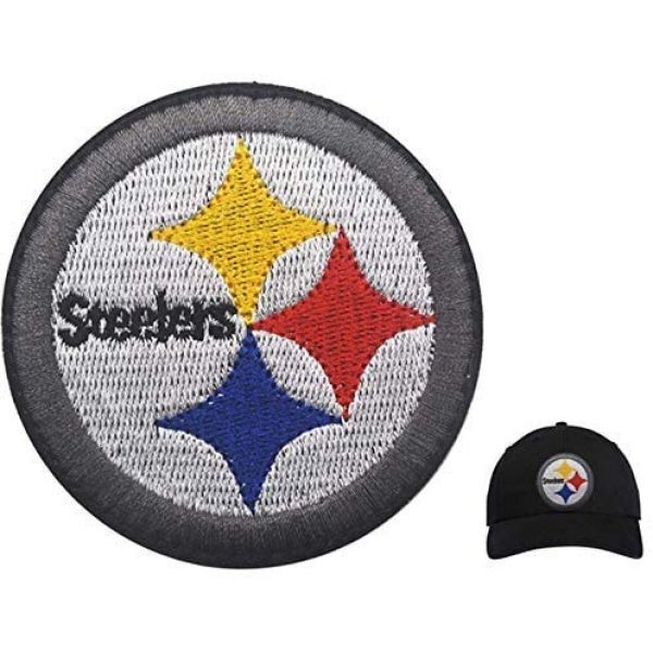 MMP Airsoft Morale Patch 4 4-Pack Steelers Patches Embroidered Applique Patch Tactical Military Morale Hook and Loop Fasteners Backing Patches Badge Emblem Sign
