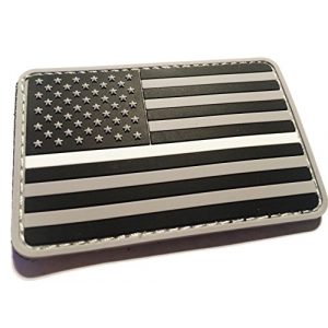 Empire Tactical USA Airsoft Morale Patch 1 The Thin White Line EMS EMT Paramedic 3x2 PVC Morale Patch United States Us Rescue Flag