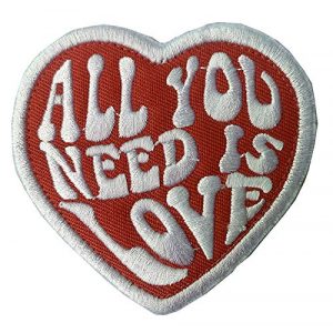 Antrix Airsoft Morale Patch 1 Antrix All You Need is Love Iron On Sew On Inspired Patch for Kids,Teens, Adult