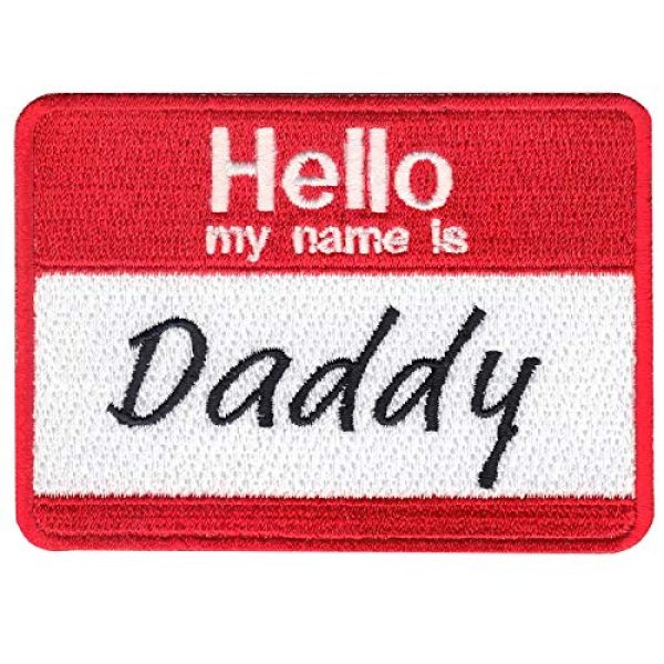 Patch Collection Airsoft Morale Patch 1 Hello My Name Is Daddy Patch Name Tag Iron On Embroidered