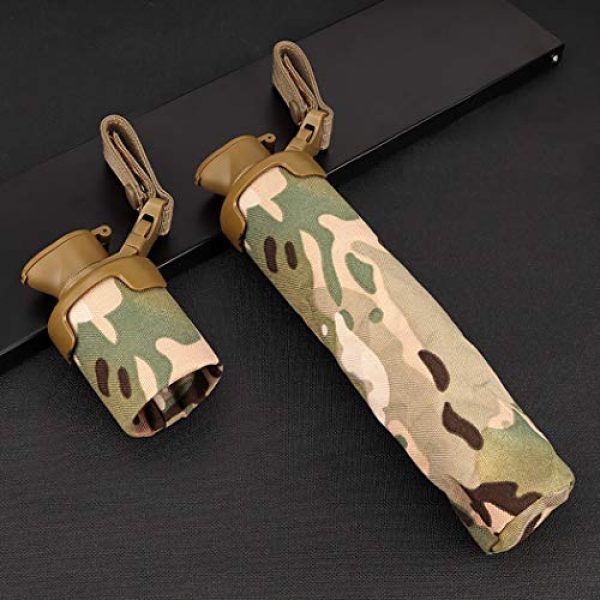 Aoutacc Tactical Pouch 2 Aoutacc Tactical Molle BBS Storage Pouch, Foldable Airsoft Belt Pouch Bag Case for Hunting Slingshot Balls Pellets Airsoft BBS Bag