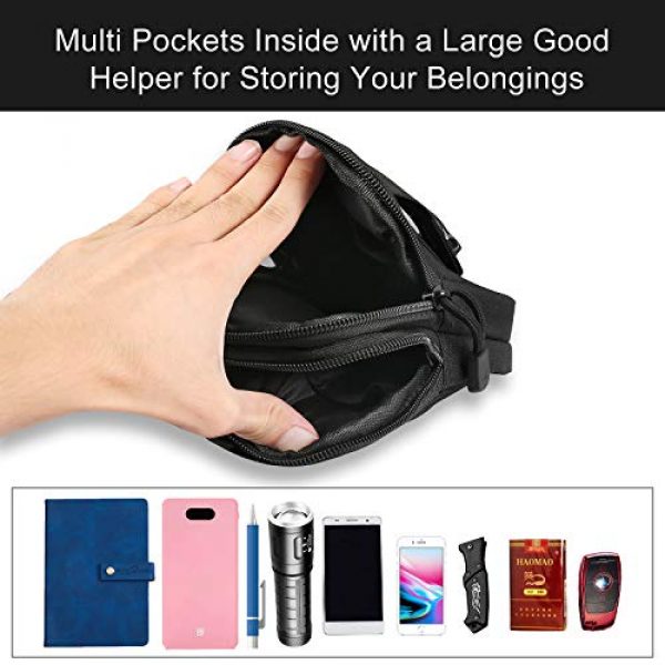 Boruk Tactical Pouch 6 Boruk Universal Outdoor Tactical Molle Pouch, EDC Waist Bag Pocket Organizer for iPhone X Samsung S8 & Less Than 6.2" Smartphone