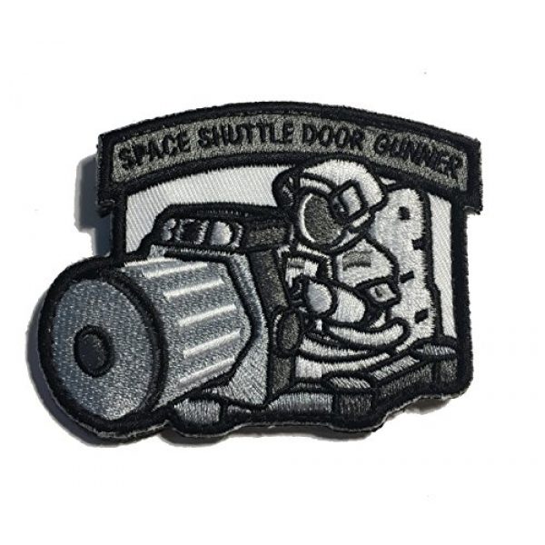 Empire Tactical USA Airsoft Morale Patch 1 The Tactical Space Shuttle Door Gunner Patch Combat Army Morale (Hook/Loop) Patch