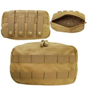 DBM IMPORTS Tactical Pouch 1 TAN Molle Tactical Utility Accessories Pouch for Vest Carrying Backpack Bag