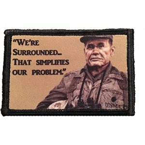 RedheadedTshirts Airsoft Morale Patch 1 USMC Chesty Puller Morale Patch Tactical Military. 2x3" Hook and Loop Made in The USA