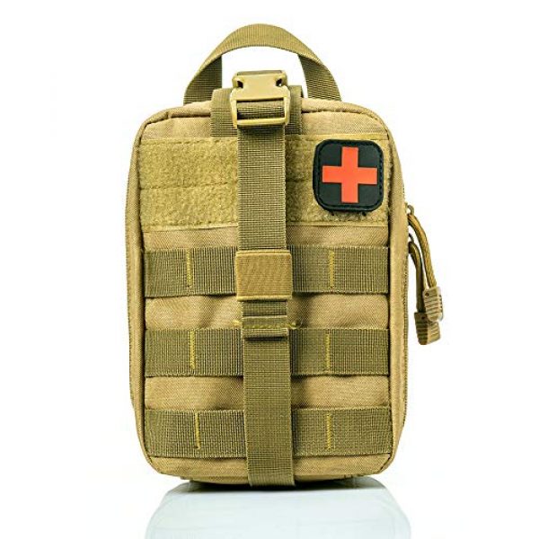 Outry Tactical Pouch 1 Outry Tactical MOLLE Medical Pouch, EMT First Aid Pouch, Rip-Away IFAK Medical Emergency Utility Pouch, Military Tactical Pouch for Outdoor Activities