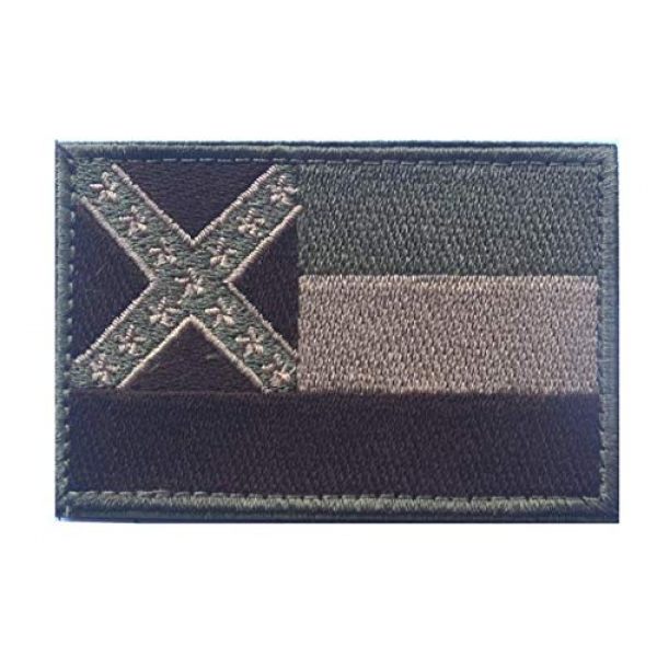 Tactical Embroidery Patch Airsoft Morale Patch 4 State Flag of Mississippi Embroidery Patch Military Tactical Morale Patch Badges Emblem Applique Hook Patches for Clothes Backpack Accessories