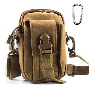 ofone Tactical Pouch 1 Tactical Molle Pouch Outdoor Sports Belt Waist Pack Bag Military Waist iPhone Gadget Money Pocket EDC Security Carry Case for Camping Hiking Mountaineering