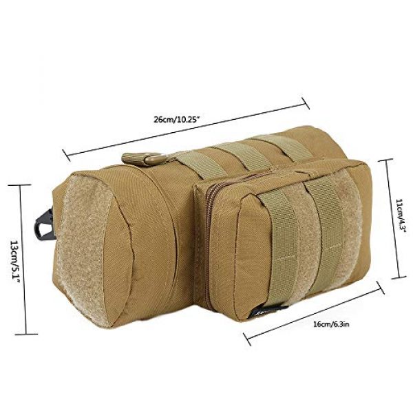 KWNRAOR Tactical Pouch 2 KWNRAOR Molle Water Bottle Holder, Tactical Water Bottle Pouch Military Sports Kettle Pouch for Outdoor Travel Cycling with D-Ring Hook