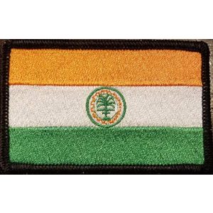 Fast Service Designs Airsoft Morale Patch 1 City of Miami Florida Flag Iron-On Embroidered Applique Patch Tactical Morale Travel Magic City Emblem Black Border