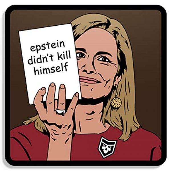 PatchOps Airsoft Morale Patch 1 PatchOps Parody Justice Amy Coney Barrett Epstein Didn't Kill Himself PVC Tactical Morale Patch