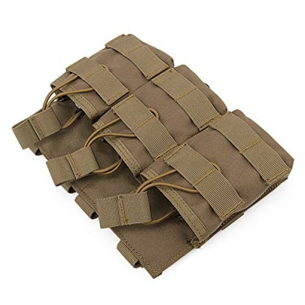 QJang Tactical Pouch 2 QJang Triple Open Drawstring Water Bottle Pouch Holster Tactical Radio Holder Carrier Sports Pistol Magazine Case for Hunting Fishing Climbing