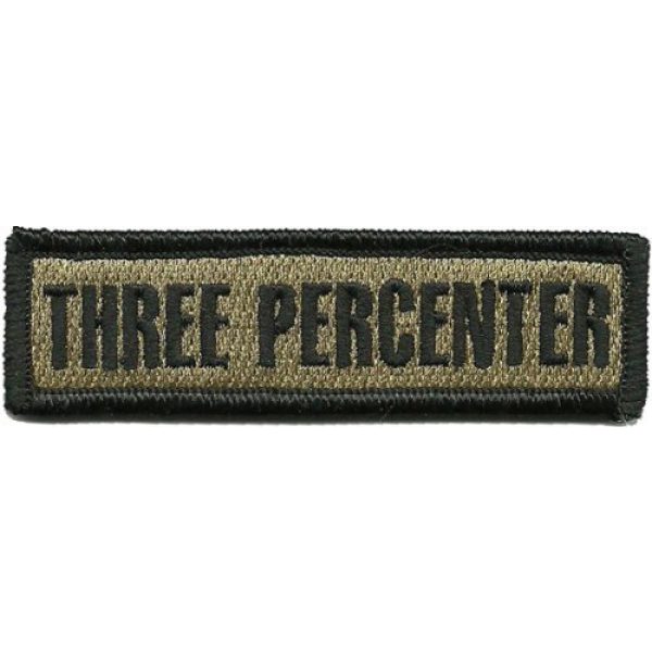 Gadsden and Culpeper Airsoft Morale Patch 1 Three Percenter Tactical Morale Patch - Coyote Tan