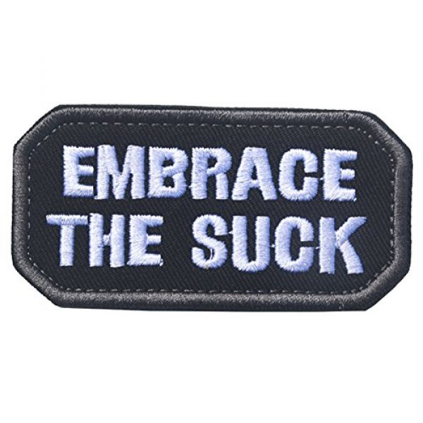 ODSP Airsoft Morale Patch 4 ODSP 2PCS Embrace The Suck Funny Military Tactical Morale Desert Badge Embroidery Hook & Loop Patch 3.15" x 1.57" Sized for Operator Caps, Hats, Bags,Jackets Clothes,Clothing,Jeans,Backpacks