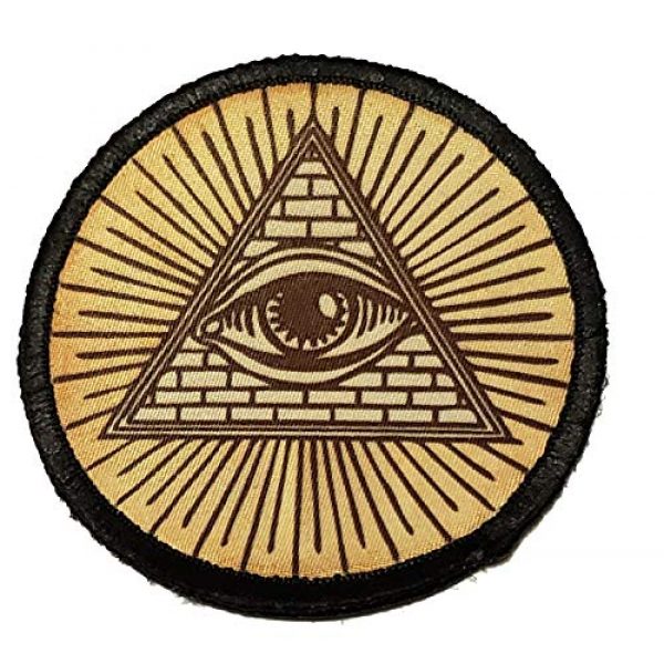 RedheadedTshirts Airsoft Morale Patch 1 Illuminati All Seeing Eye Tactical Patch Made in The USA- Patches Perfect for Your Plate Carrier Military Vest, hat, Backpack. Funny Patch by Redheadedtshirts!