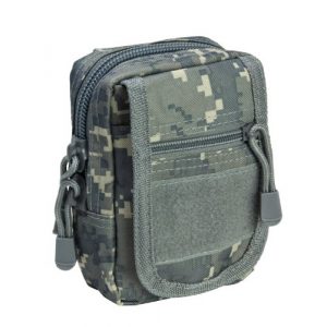 m1surplus Tactical Pouch 1 VISM by NcStar MOLLE PALS Utility Pouch - Digital Camo Color - Fits small electronic dvices including most cell phones, GPS devices, cameras, medical supplies, flashlights and small tools