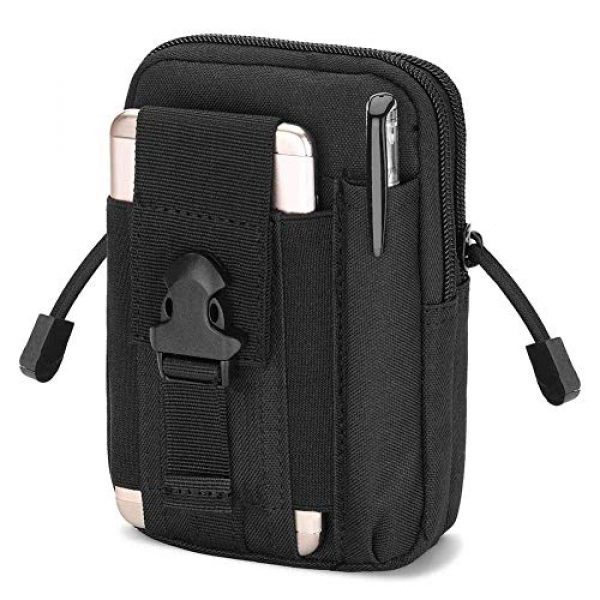 GoodTake Tactical Pouch 2 GOOD TAKE Men Tactical Molle Pouch Belt Waist Pack Bag Small Pocket Military Waist Pack Running Pouch Travel Camping Bags Soft Back,Sports Fitness, Running,Waist Packs Bags