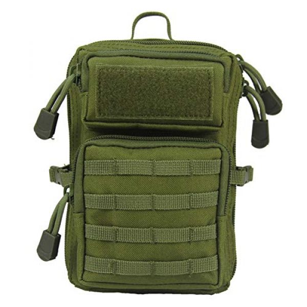 BREEZEY Tactical Pouch 5 BREEZEY EDC Bag Phone Holder Pouch Camping Hiking MOLLE System Backpack Utility Waist Bag
