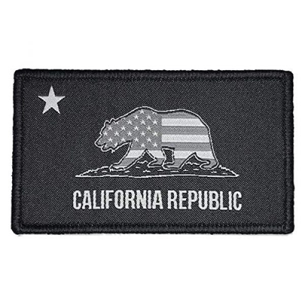 F-Bomb F Morale Gear Airsoft Morale Patch 1 Patriotic California Republic Flag - Embroidered Morale Patch with Hook Backing (SWAT)