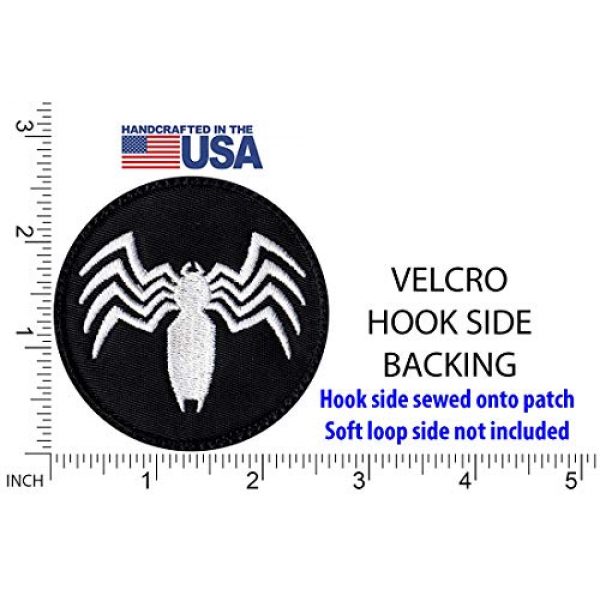 Tactical Patch Works Airsoft Morale Patch 2 Venom Spider Shape Logo Patch