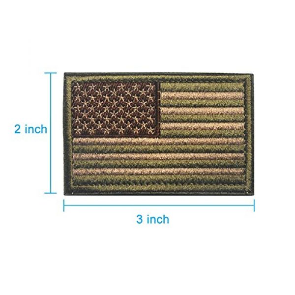 R.SASR Airsoft Morale Patch 2 American Flag Patch, Tactical Military Flag Patches, American Military Flag Emblem Patch. (Multitan-Reverse)