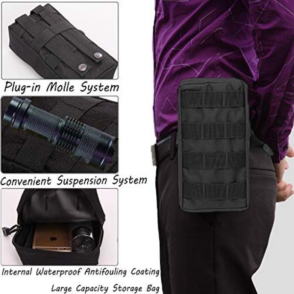 AOCKS Tactical Pouch 3 AOCKS Tactical Molle Pouch Tactical Compact Water-Resistant EDC Pouch for Tactical Backpack Assault Rig Vest