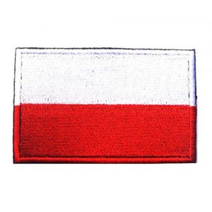 Tactical Embroidery Patch Airsoft Morale Patch 1 Poland Flag Embroidery Patch Military Tactical Morale Patch Badges Emblem Applique Hook Patches for Clothes Backpack Accessories