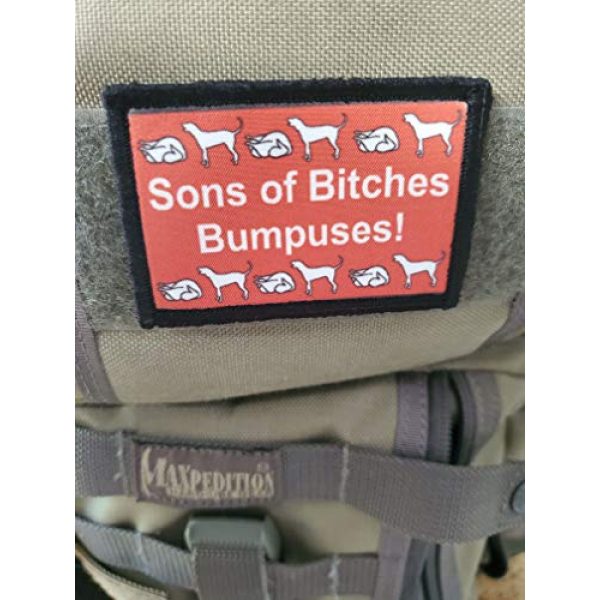RedheadedTshirts Airsoft Morale Patch 2 Bumpuses Sons of Bitches Christmas Morale Patch Funny Tactical Military by RedheadedTshirts. Made in The USA!