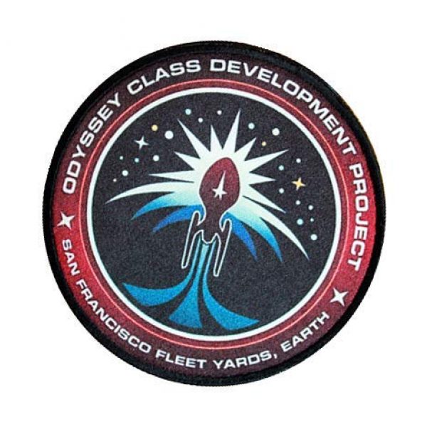 Fine Print Patch Airsoft Morale Patch 3 Star Trek Odyssey Class Development Project San Francisco Fleet Yards,Earth Military Hook Loop Tactics Morale Patch