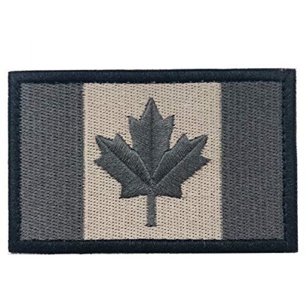 Heyqie Airsoft Morale Patch 2 2 Pieces Canada Flag Patches, Canadian Flag Patch 3.1 X 2.0 Inch Velcro Patches Morale Military Uniform Emblem Patch Iron-on Patch for Tactical Backpacks Bags Clothes Jackets Hats