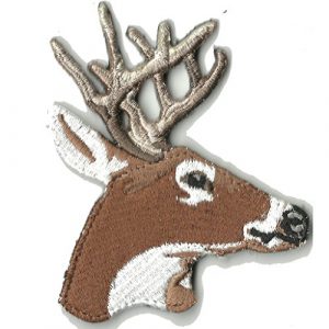 Gadsden and Culpeper Airsoft Morale Patch 1 3" x 3" Die-Cut Buck w/Antlers - Tactical Morale Patch